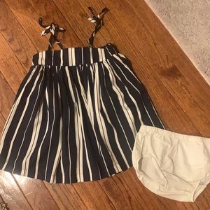 Size 18 -24 month old navy dress and diaper cover